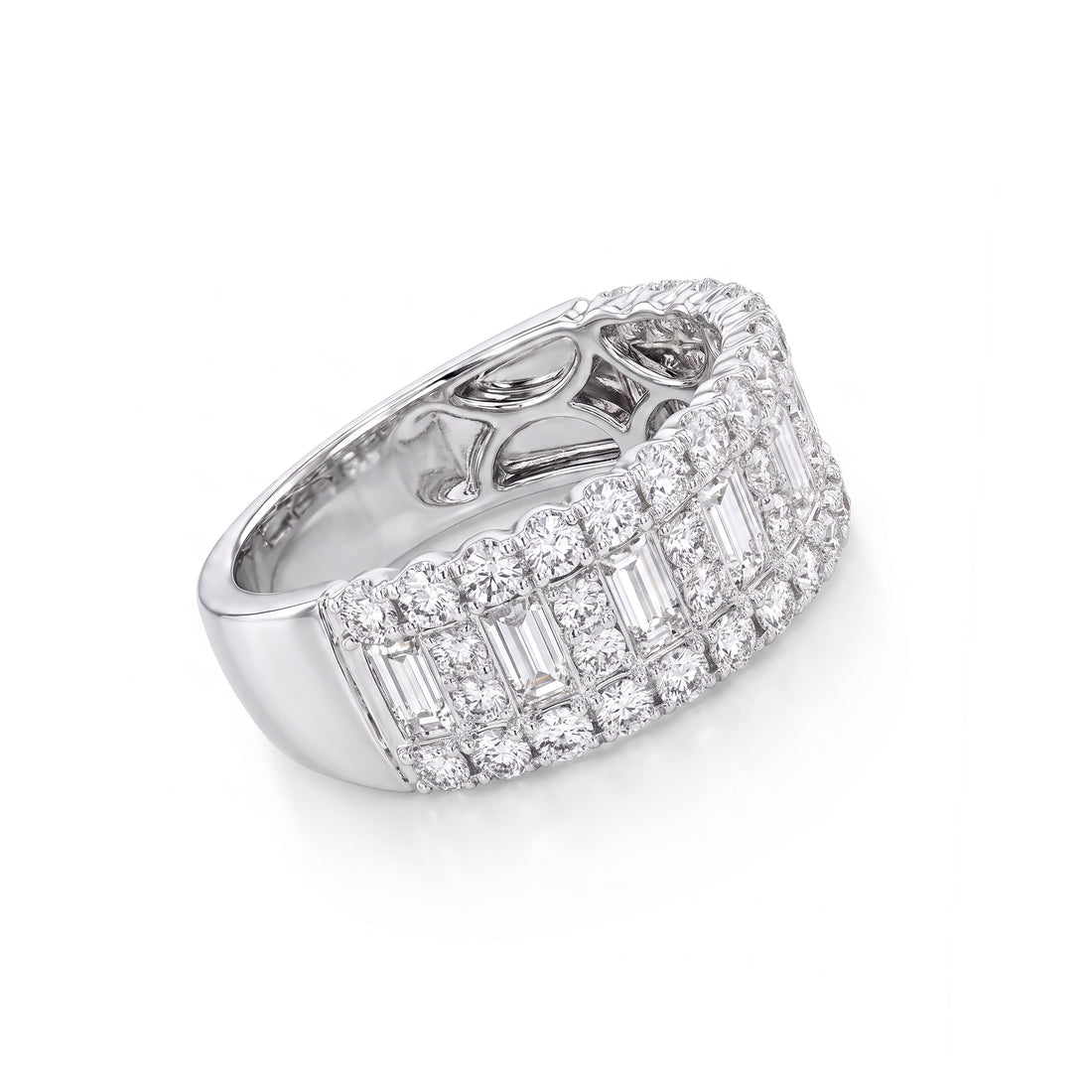 Baguette and Round Diamond Ring