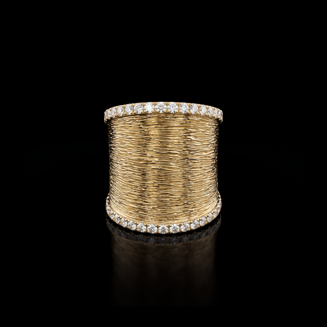 Effy Wide Diamond Border Ring