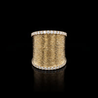 Effy Wide Diamond Border Ring