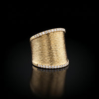 Effy Wide Diamond Border Ring
