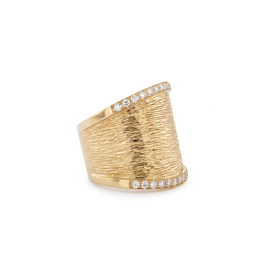 Effy Wide Diamond Border Ring