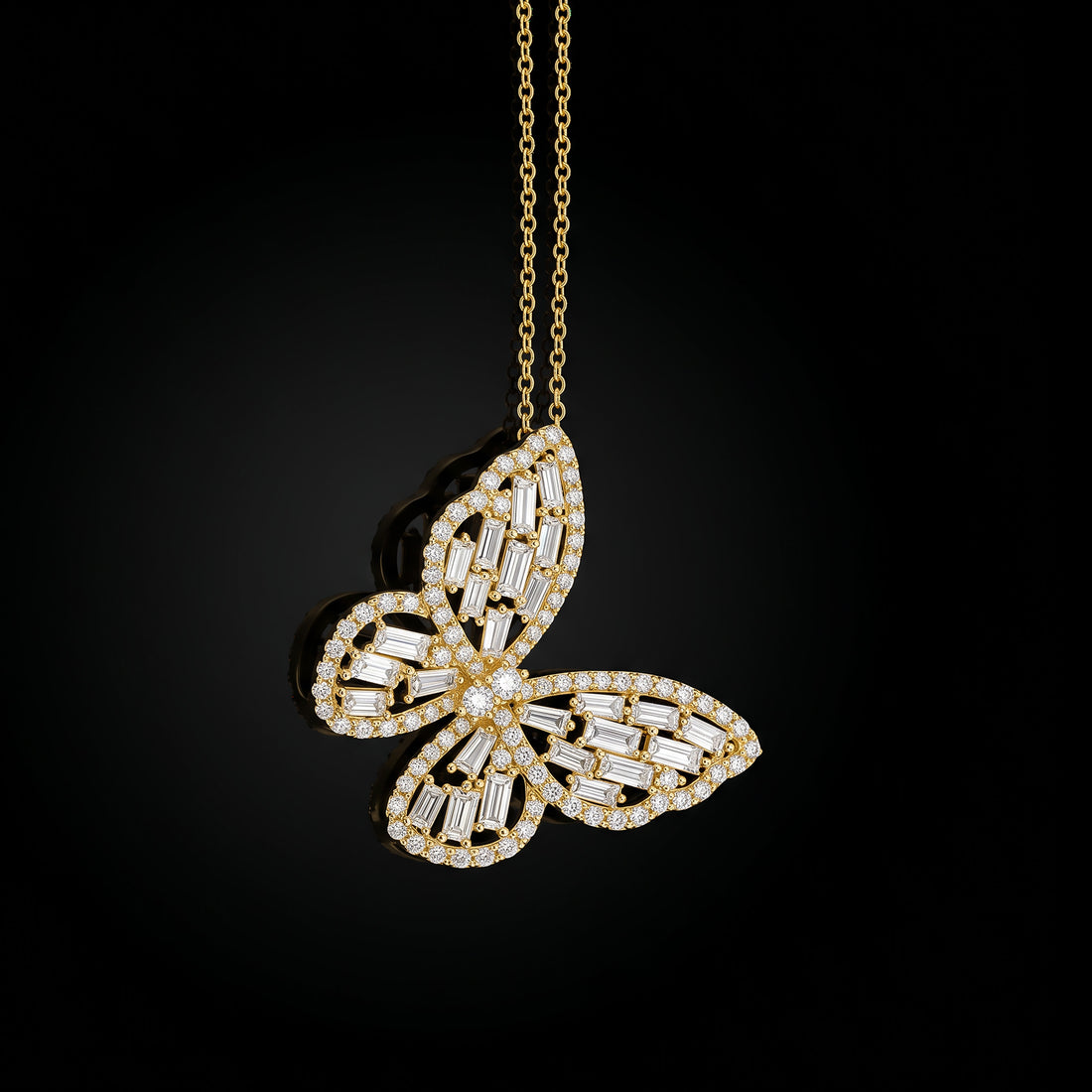 Effy Diamond Butterfly Pendant