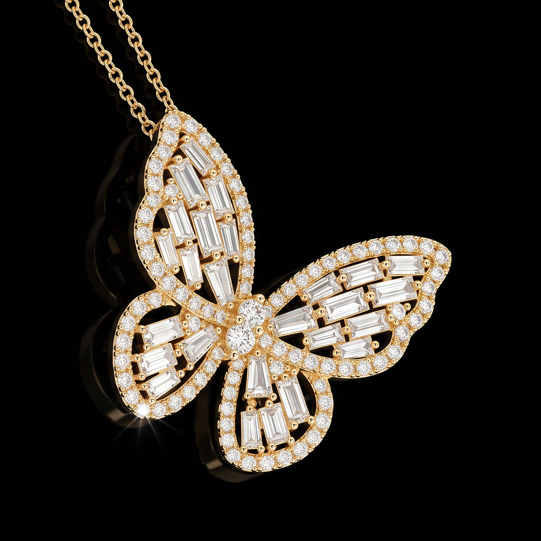 Effy Diamond Butterfly Pendant