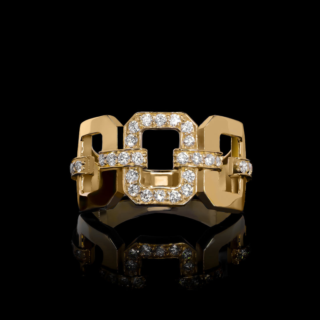 Diamond Link Ring