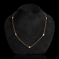 Five Station Diamond Necklace