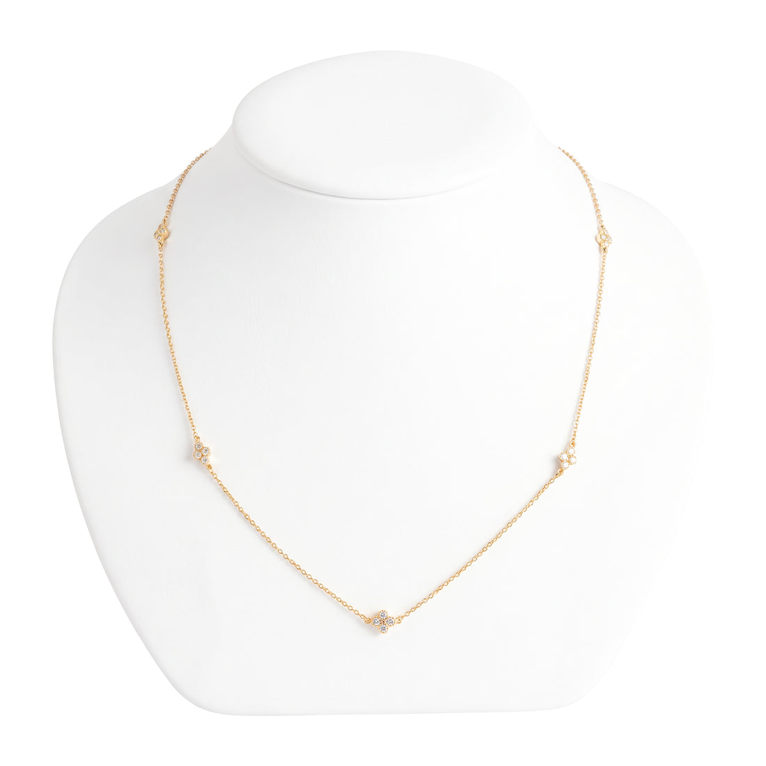 Five Station Diamond Necklace