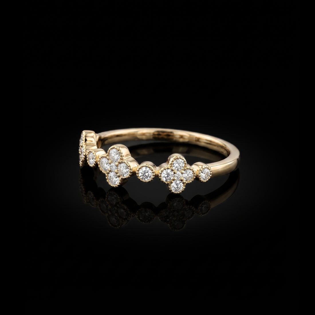 Diamond Clover Ring