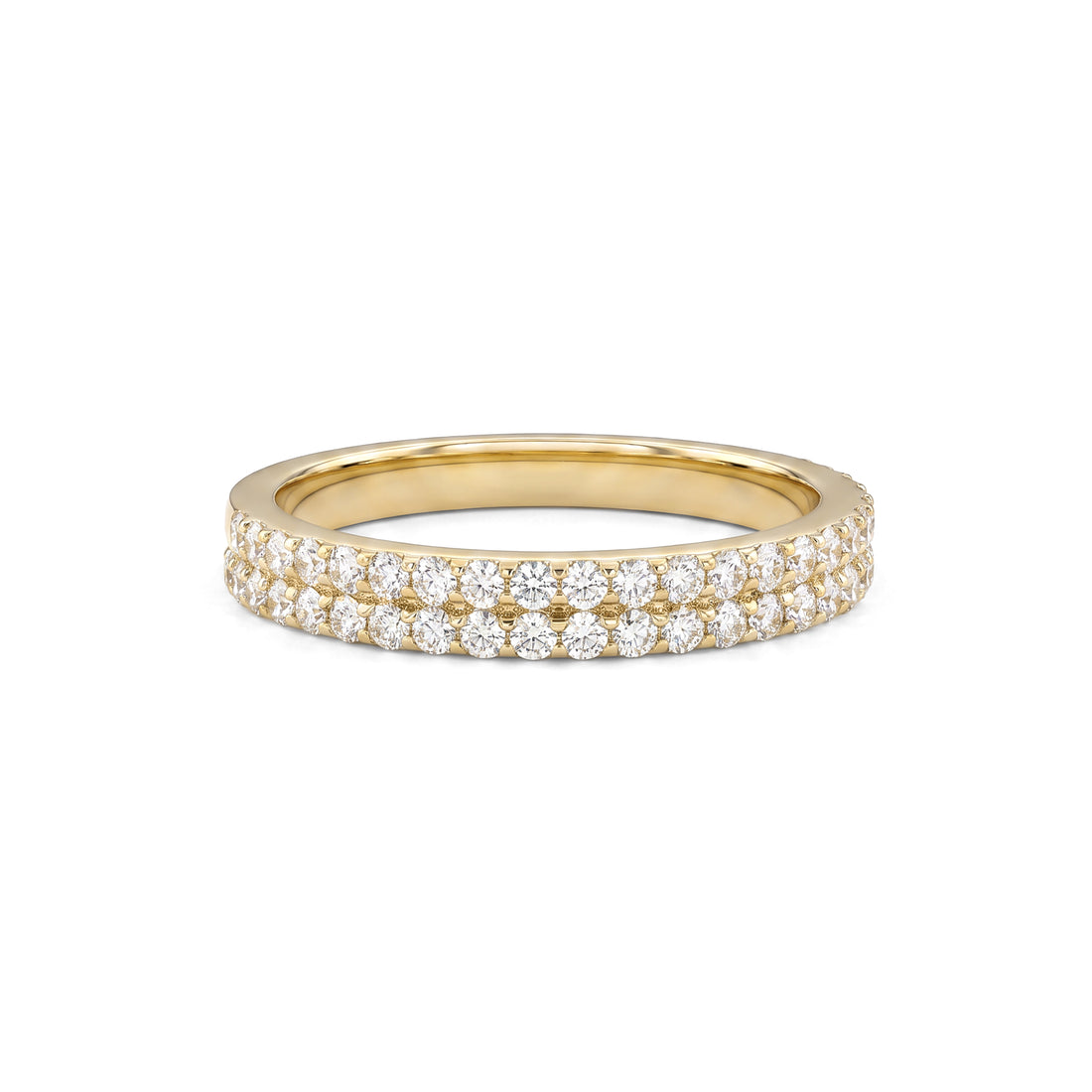 Double Row Diamond Band