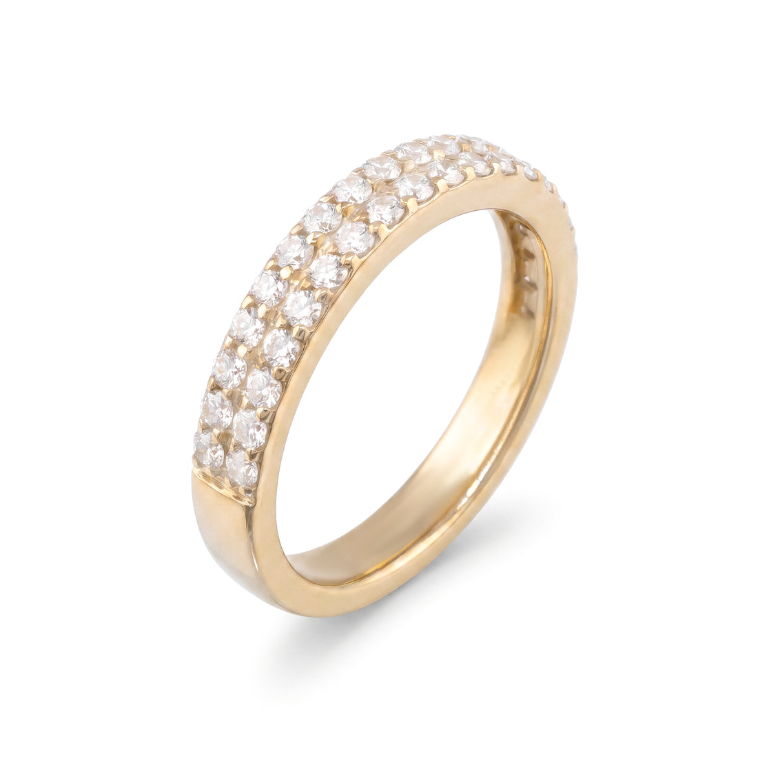 Double Row Diamond Band