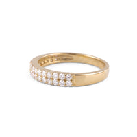 Double Row Diamond Band