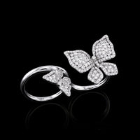 Effy Double Butterfly Diamond Ring