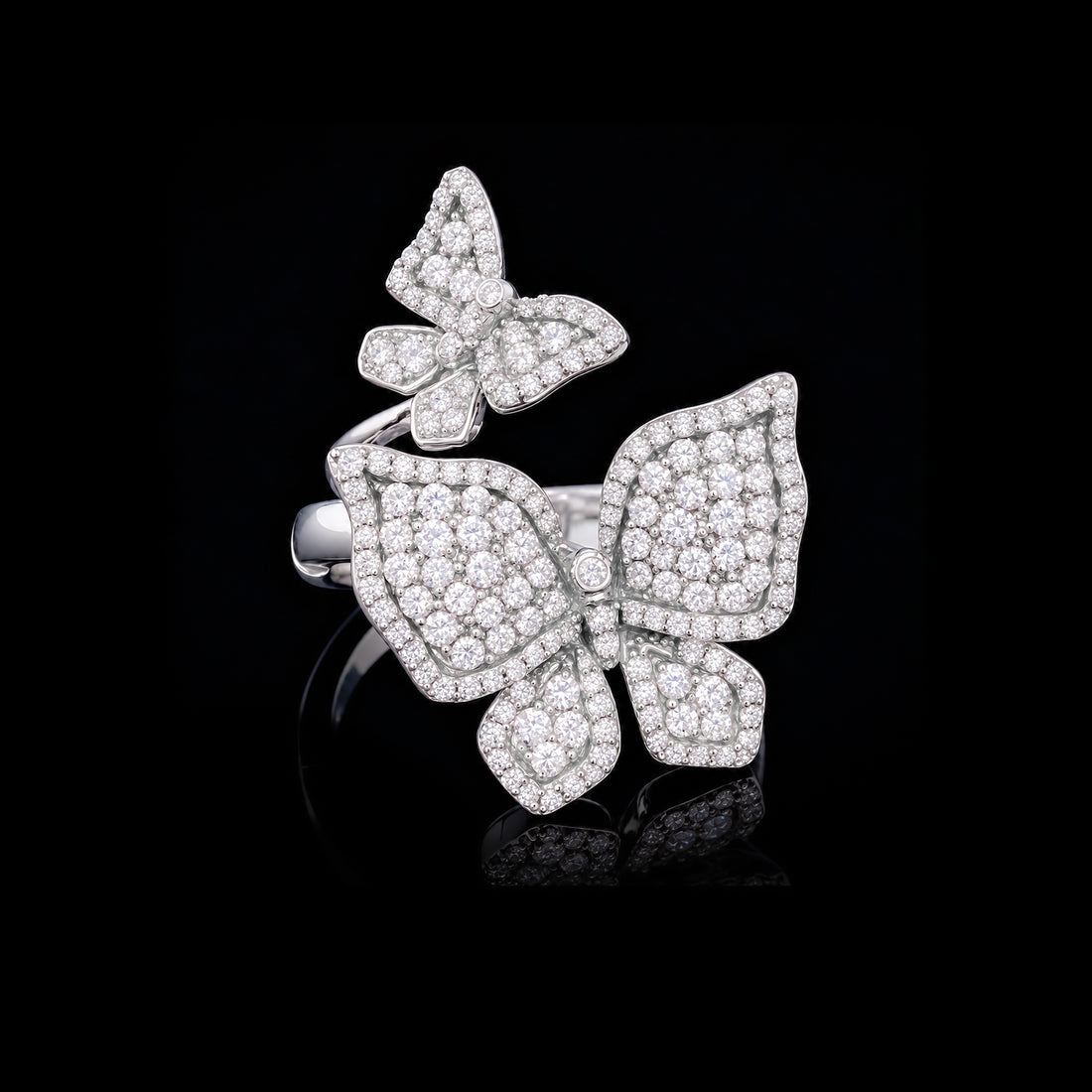 Effy Double Butterfly Diamond Ring
