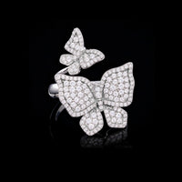 Effy Double Butterfly Diamond Ring