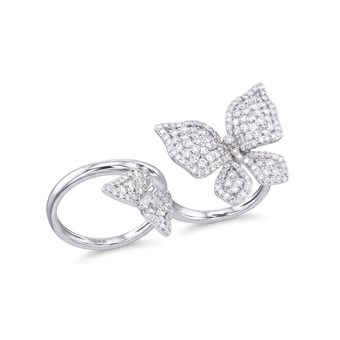 Effy Double Butterfly Diamond Ring