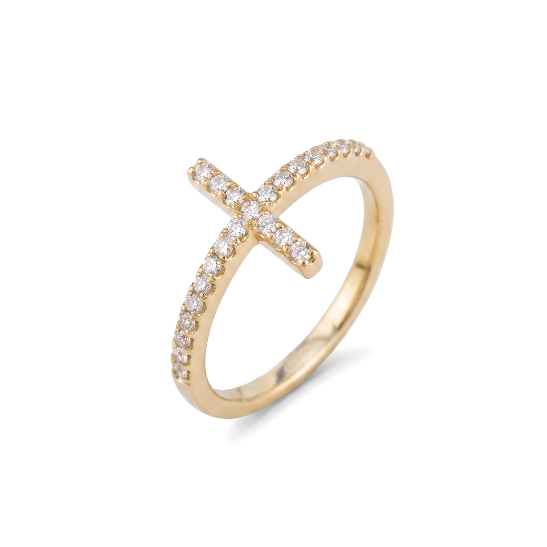 Diamond Cross Ring