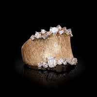 Effy Multi-shape Brushed Gold Diamond Ring