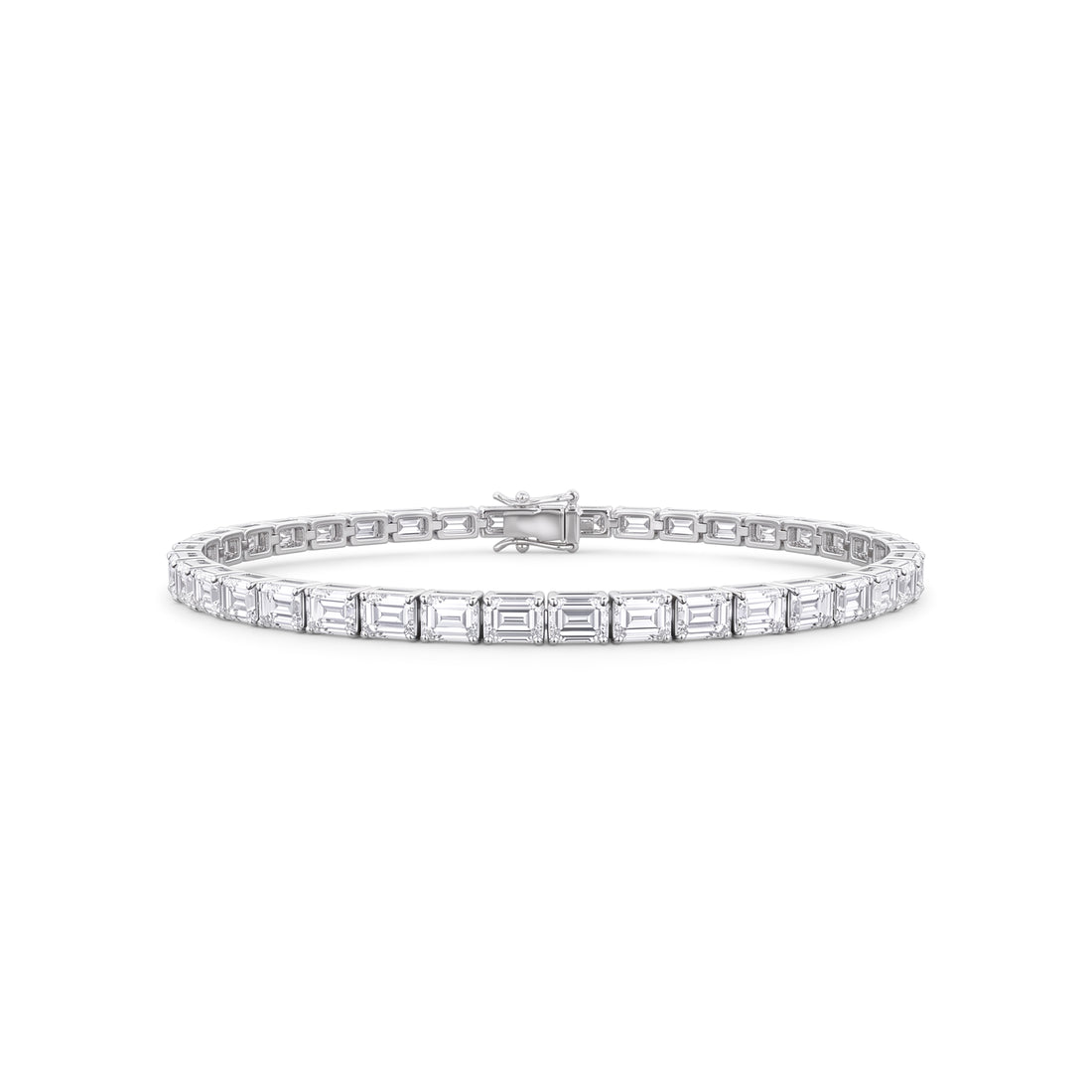 Emerald Cut Diamond Tennis Bracelet