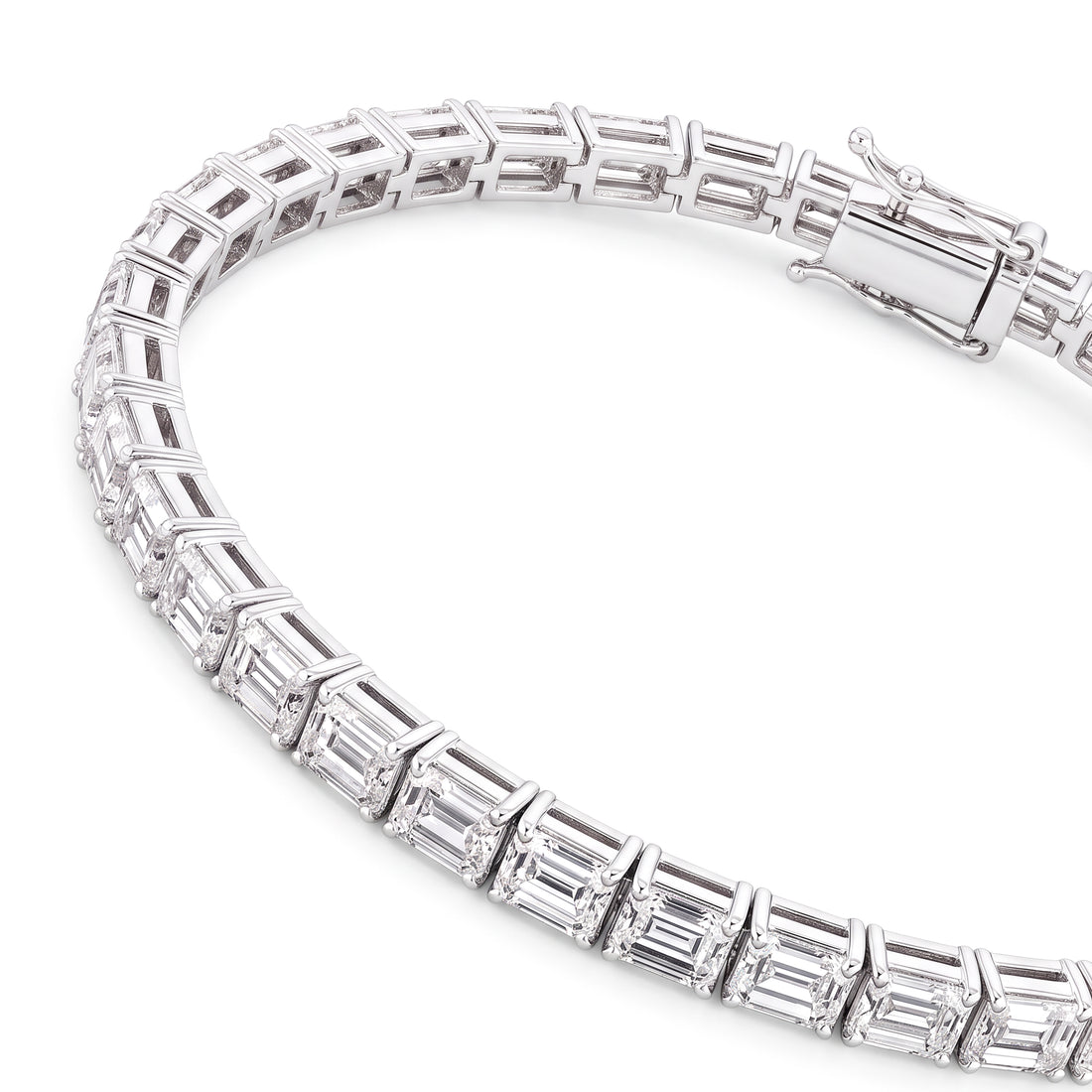 Emerald Cut Diamond Tennis Bracelet