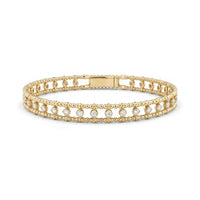 Diamond Ball & Bead Flex Bangle