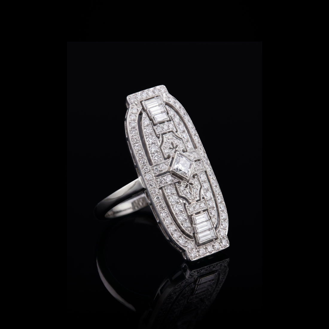 Antique Vintage Diamond Brooch Pin