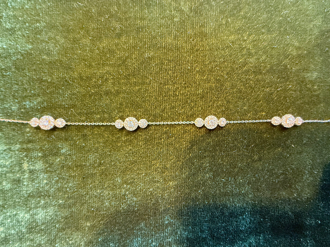 Diamond Bracelet .50 carats, Diamond Bezel 3 SB759269 Y Sabrina