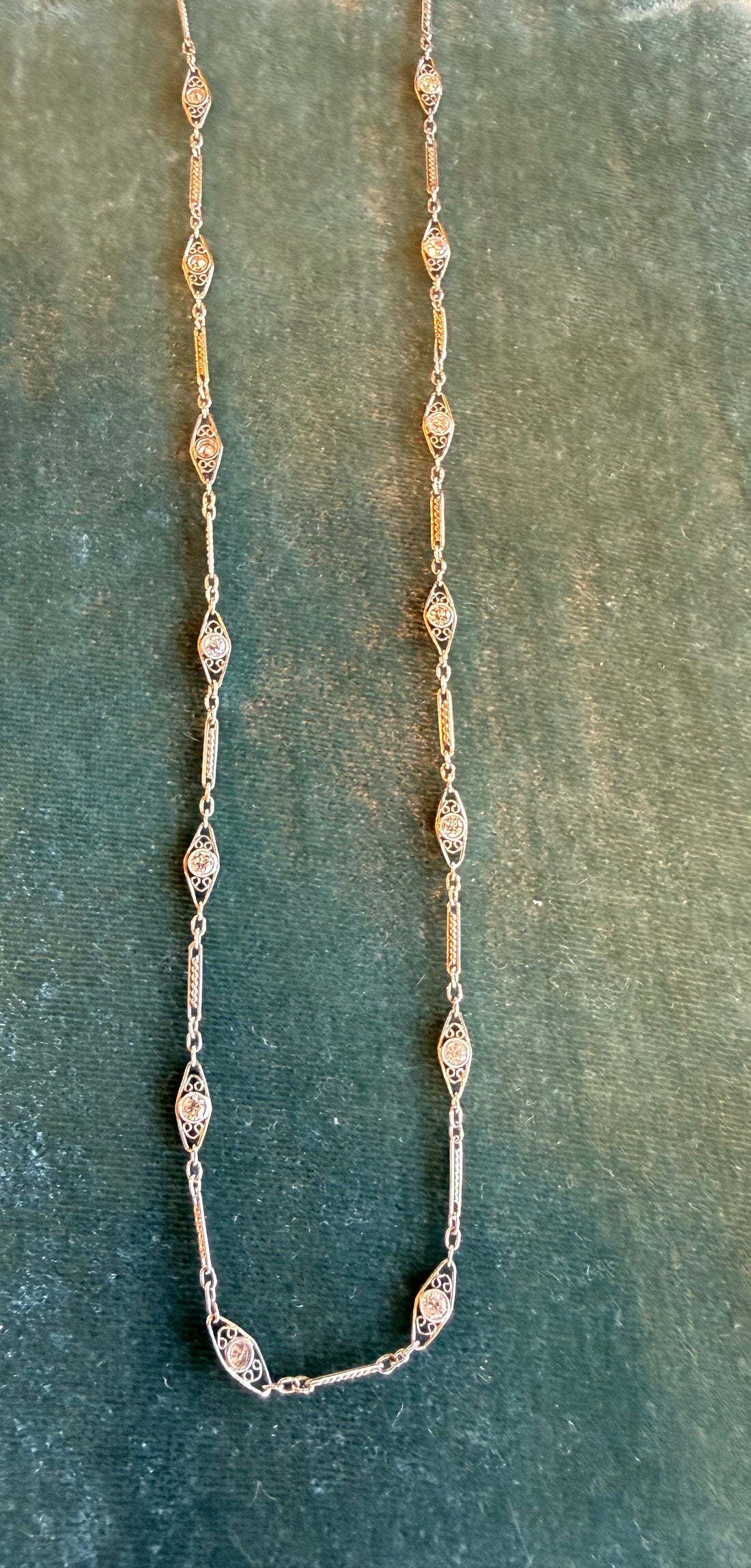 Diamond Platinum Necklace, 1.5 Ct. Diamond