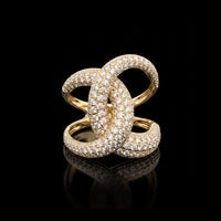 Effy Interlocking Pavé Diamond Ring