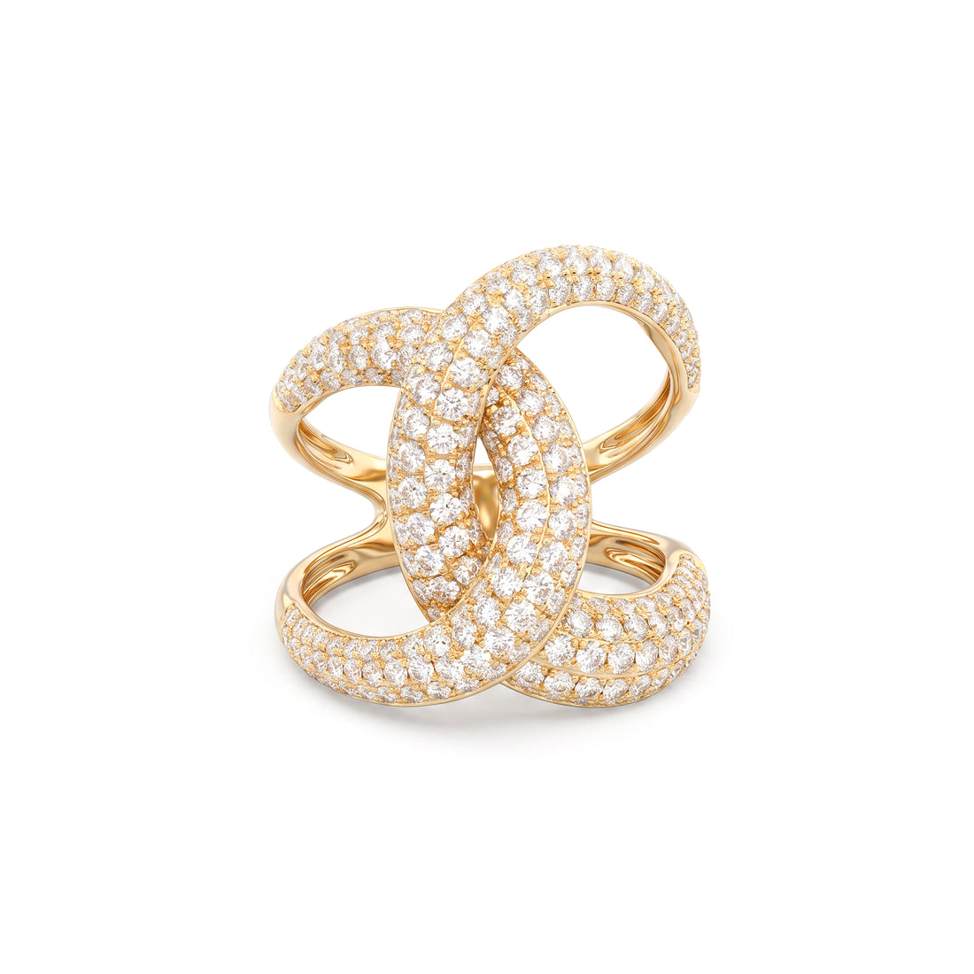 Effy Interlocking Pavé Diamond Ring