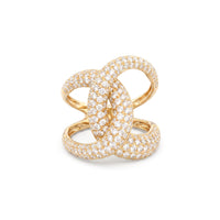 Effy Interlocking Pavé Diamond Ring