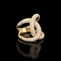 Effy Interlocking Pavé Diamond Ring