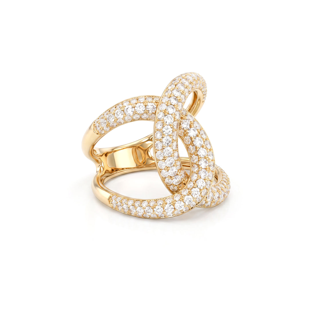 Effy Interlocking Pavé Diamond Ring