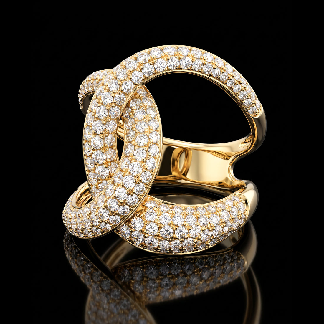 Effy Interlocking Pavé Diamond Ring