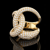 Effy Interlocking Pavé Diamond Ring