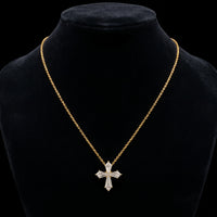 Kite Diamond Cross Necklace | Yellow Gold