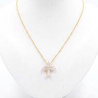 Kite Diamond Cross Necklace | Yellow Gold