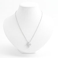 Kite Diamond Cross Necklace | White Gold