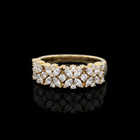 Marquise Diamond Floral Anniversary Band