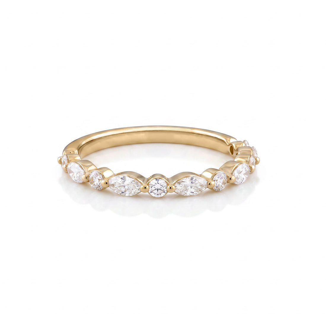 Marquis and Round Diamond Band