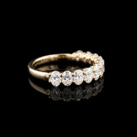 Stacked 7 Oval 1.31 Ct Diamond YG