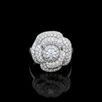 Diamond Flower Ring