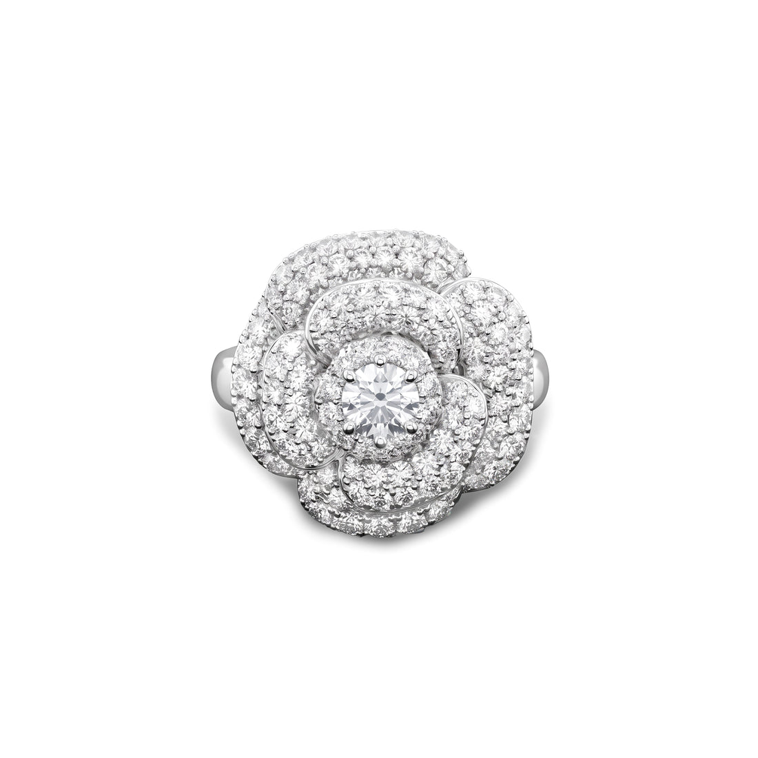 Diamond Flower Ring