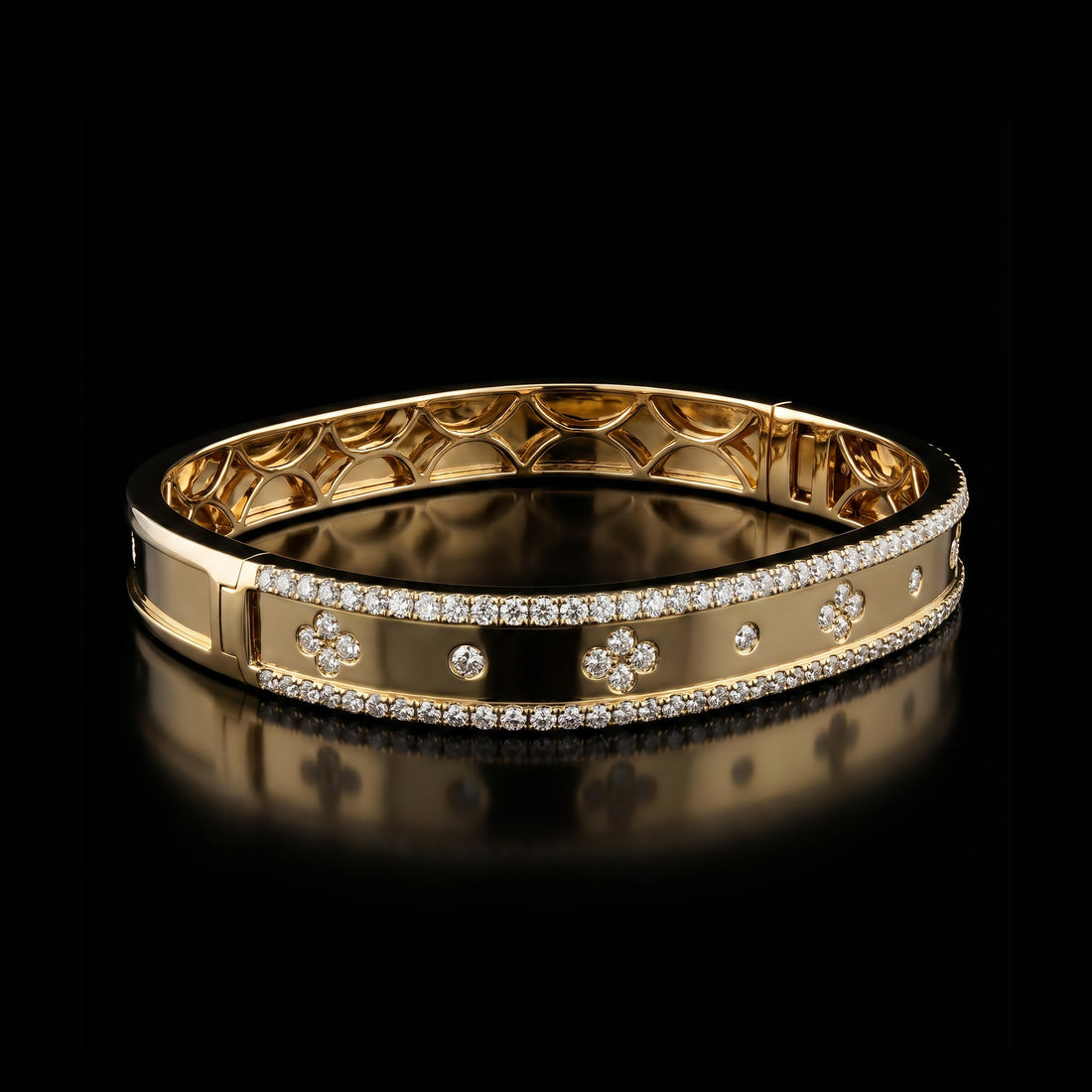 Spread Love Square Diamond Bangle