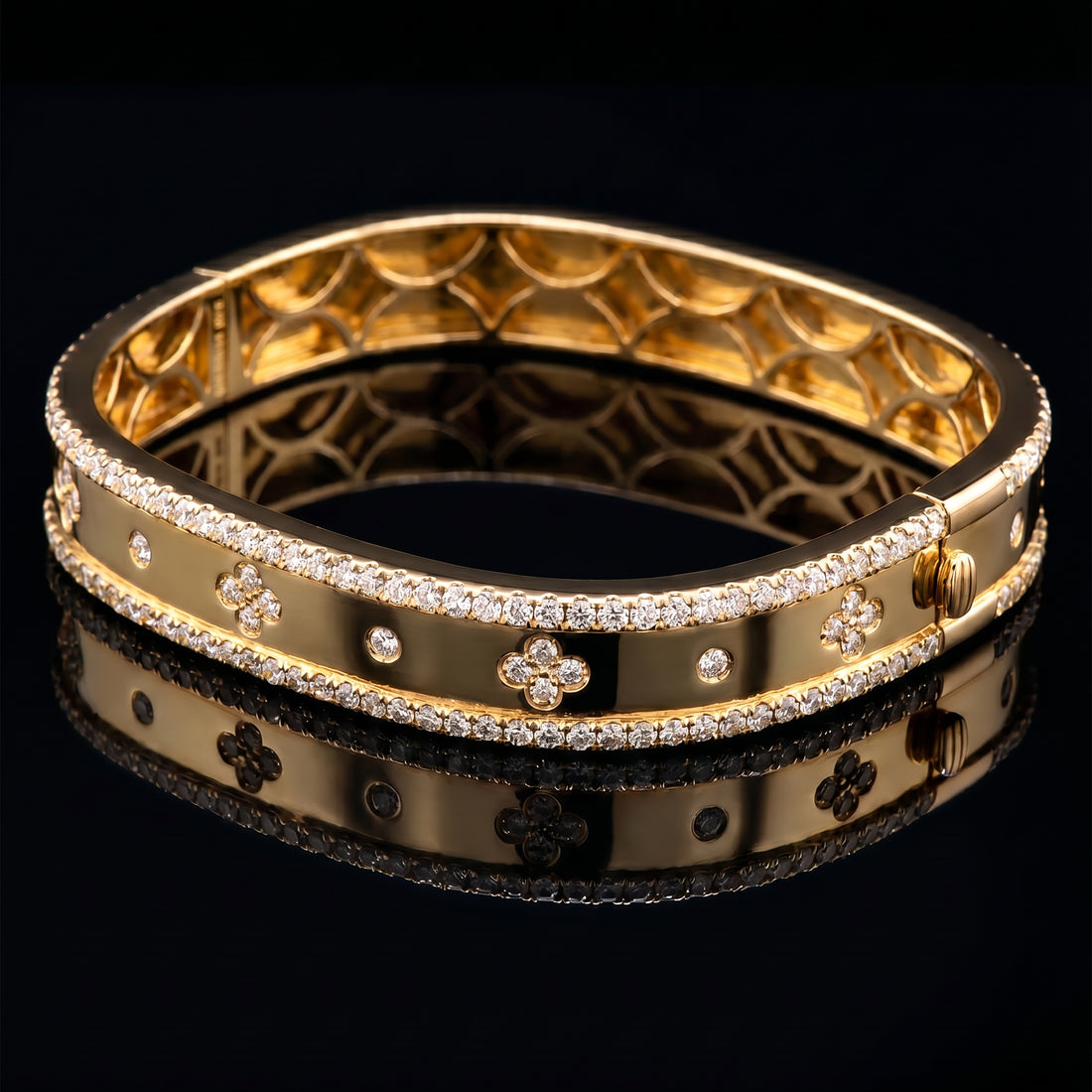 Spread Love Square Diamond Bangle
