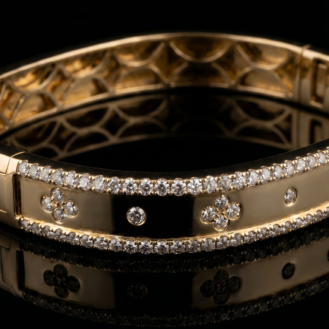 Spread Love Square Diamond Bangle