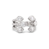 Pear Diamond Wrap Ring