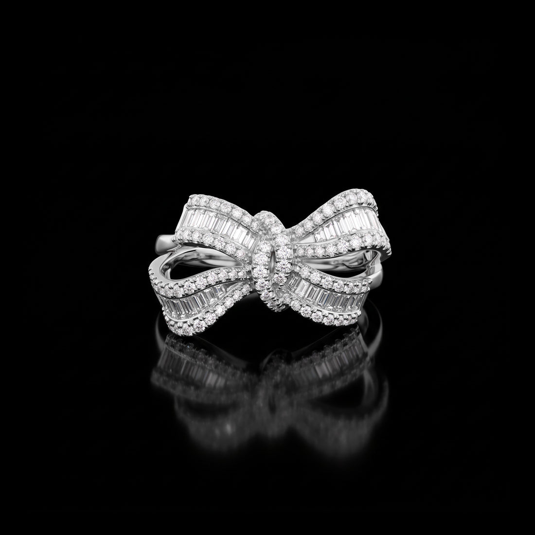 Effy Diamond Bow Ring | White Gold