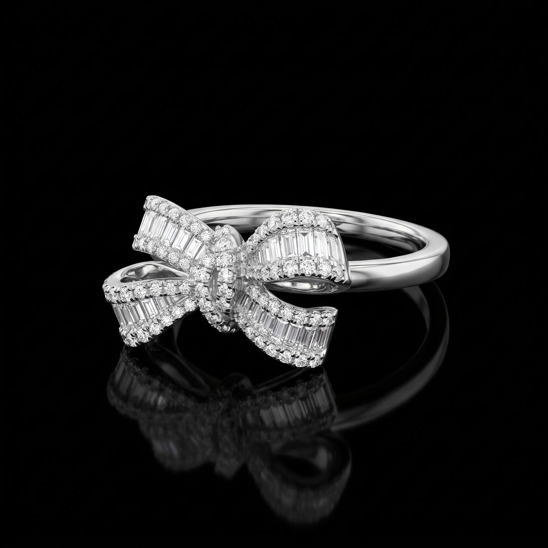 Effy Diamond Bow Ring | White Gold