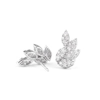 Diamond Leaf Earrings