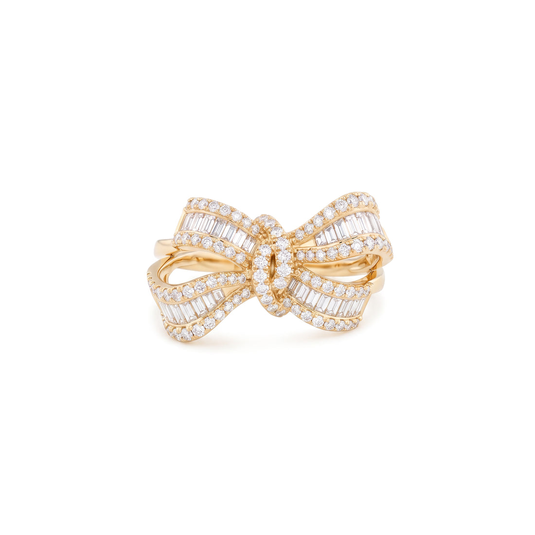 Effy Diamond Bow Ring | Yellow Gold