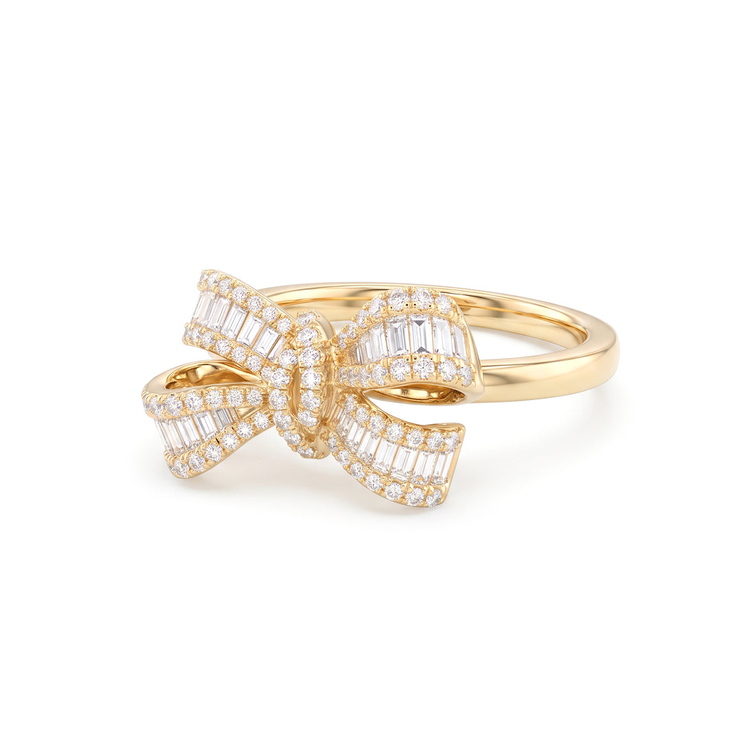 Effy Diamond Bow Ring | Yellow Gold